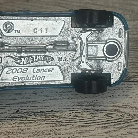 Hot Wheels 2008 Lancer Evolution Blue Nightburnerz '10 C 17 - Picture 9 of 9